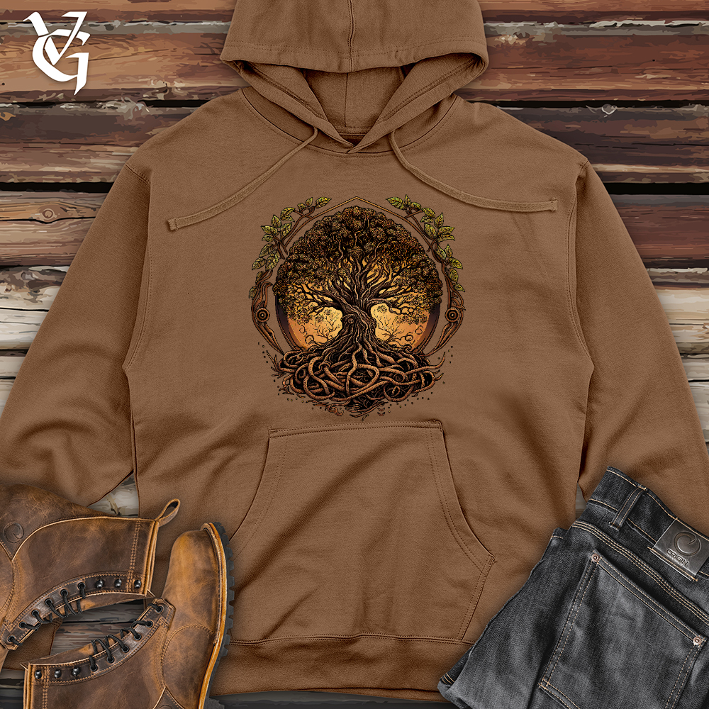 Illuminated Tree Midweight Hooded Sweatshirt