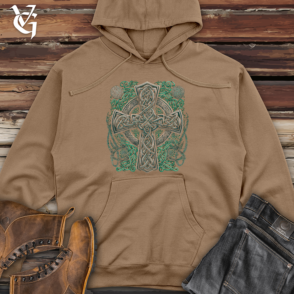 Celtic Crosses Midweight Hooded Sweatshirt