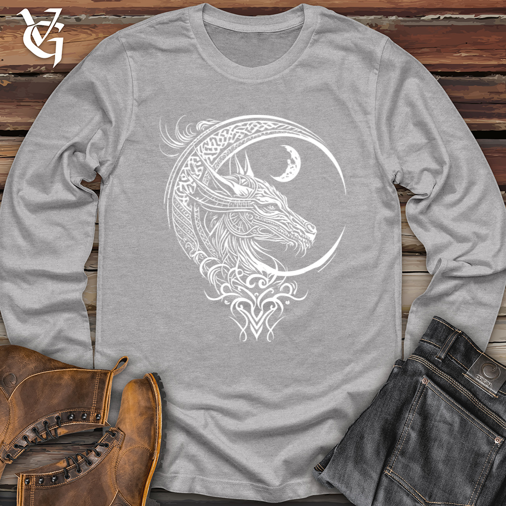 Celtic Dragon and Moon Softstyle Long Sleeve