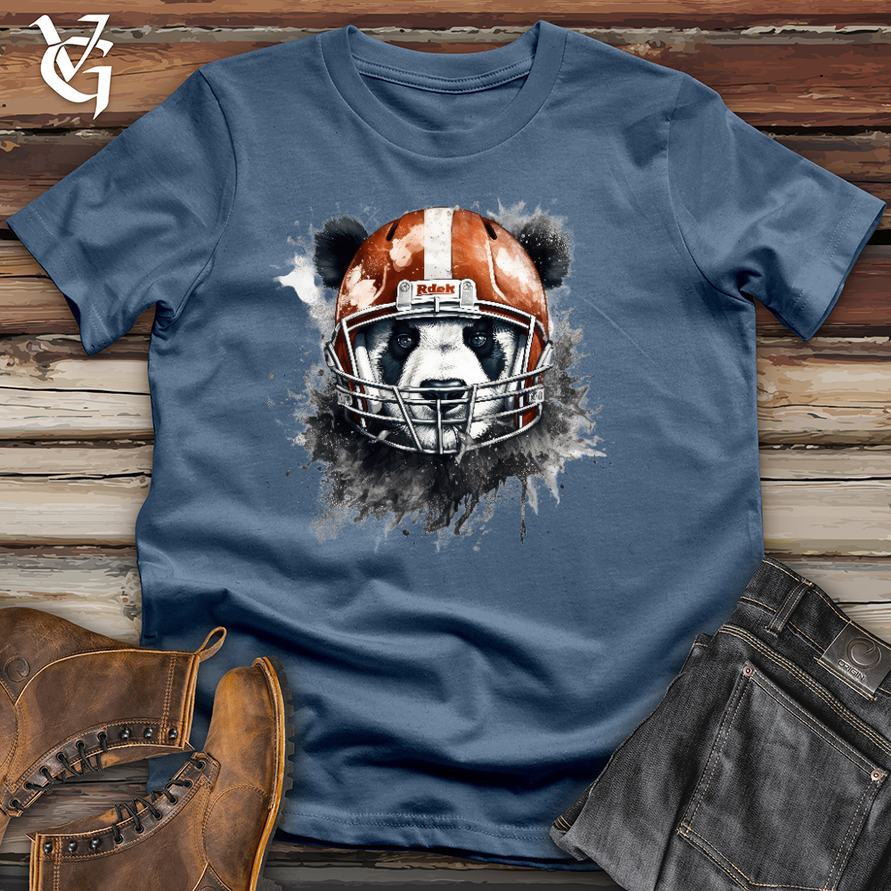 Panda Football Player Cotton Tee