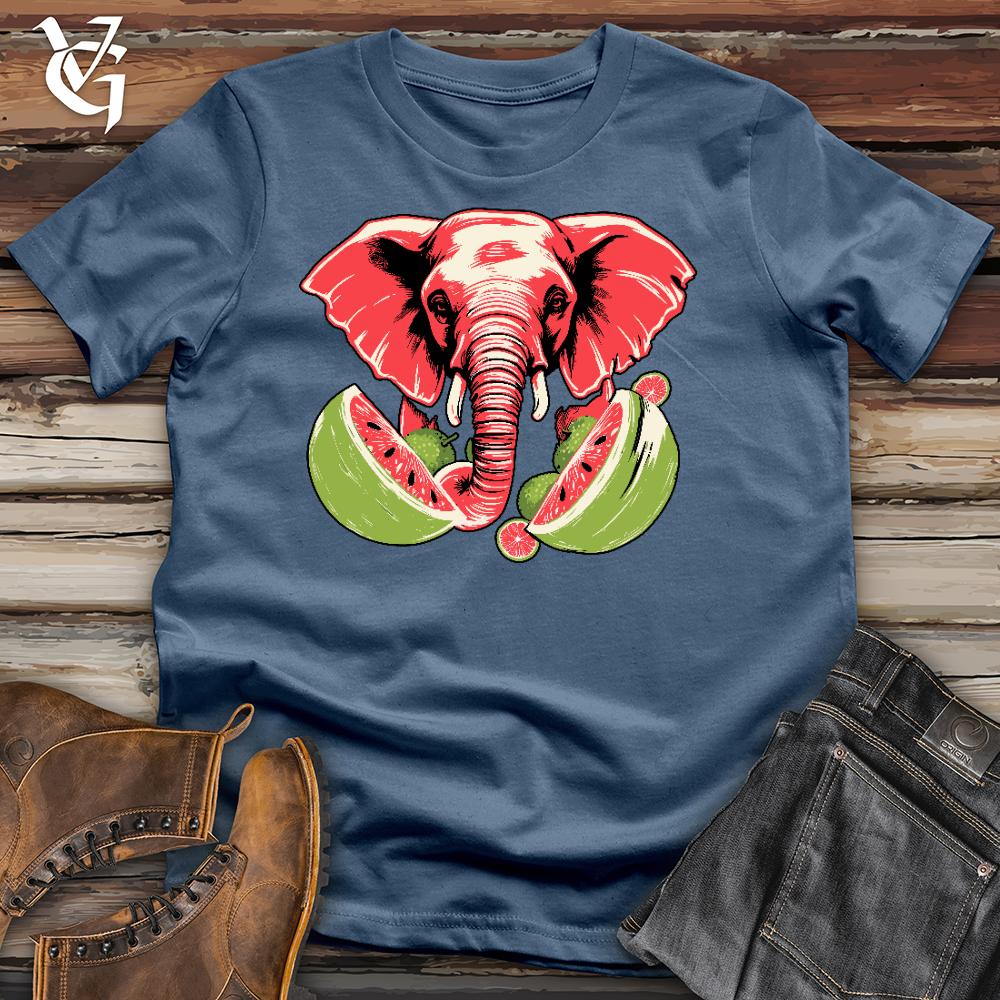 Elephant Watermelon Cotton Tee