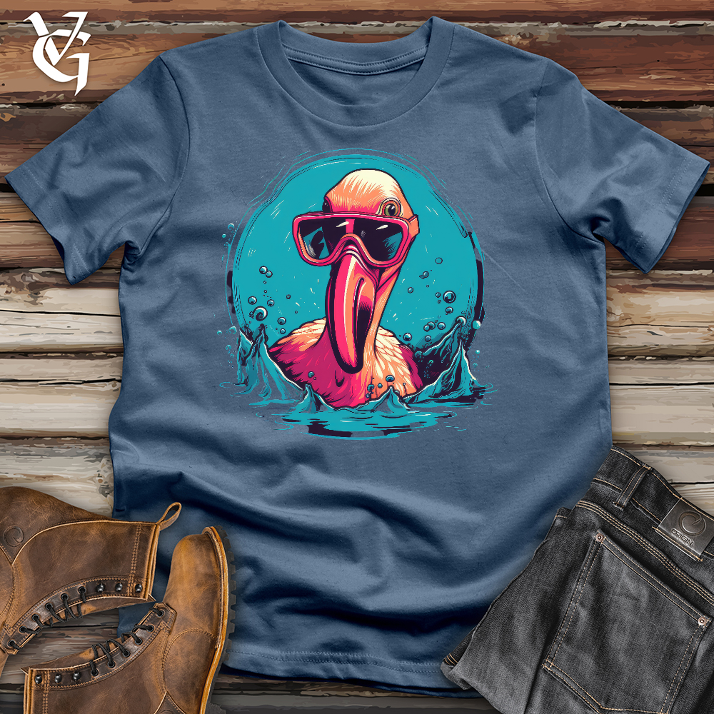 Mischievous Flamingo Cotton Tee