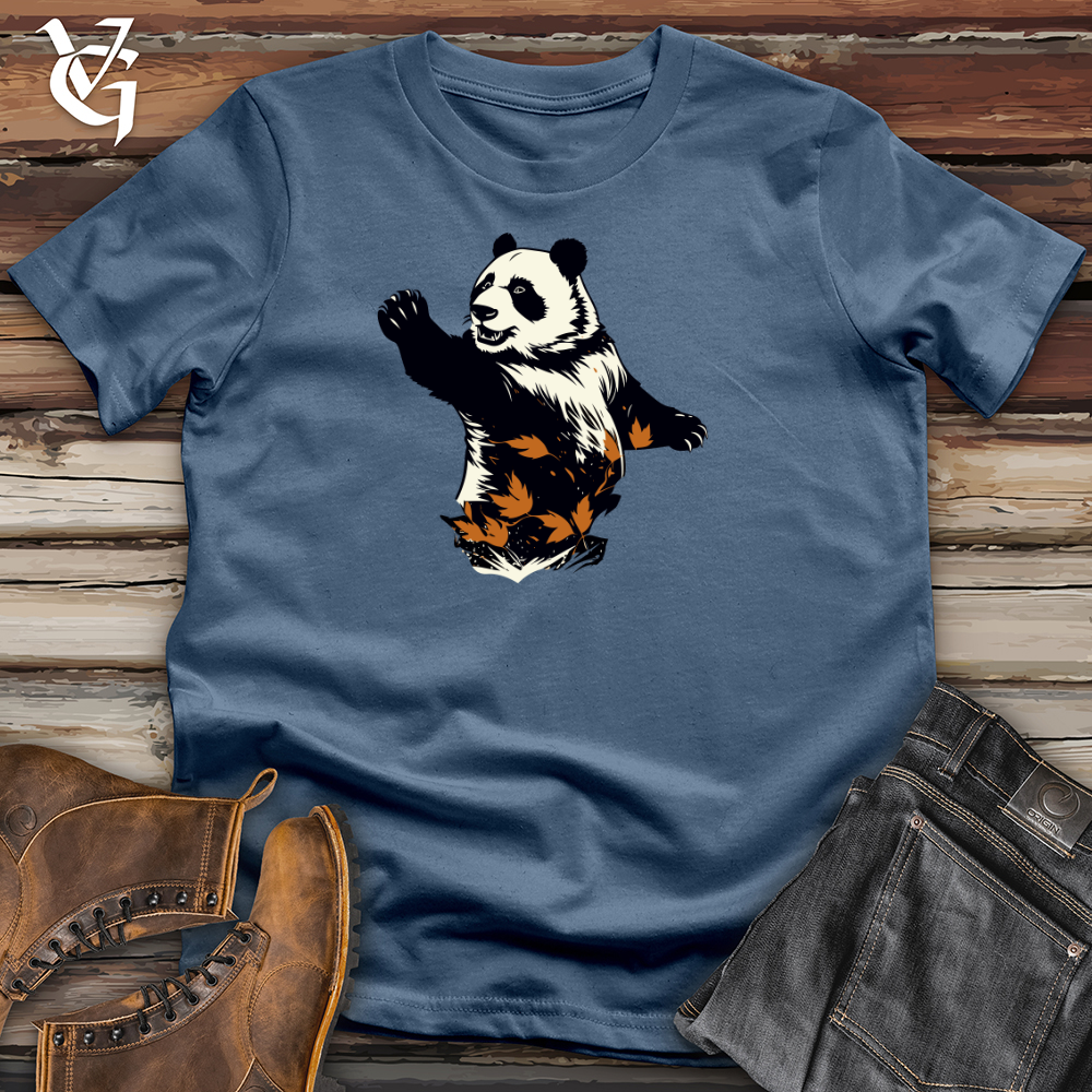 Panda Leaf Swirl Cotton Tee