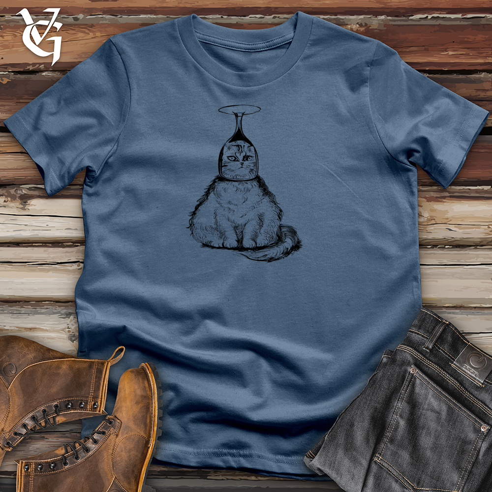 Cat Wine Head Cotton Tee