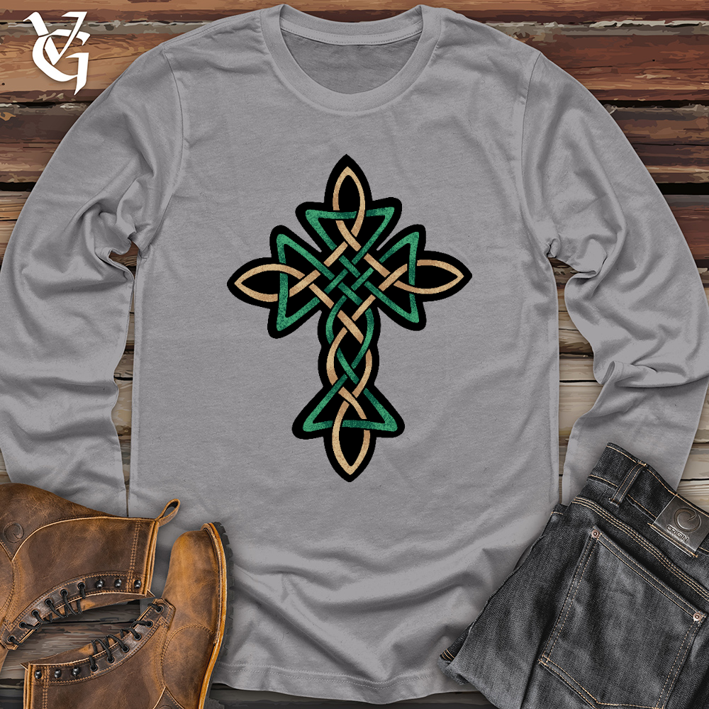 Celtic Golden Cross Long Sleeve
