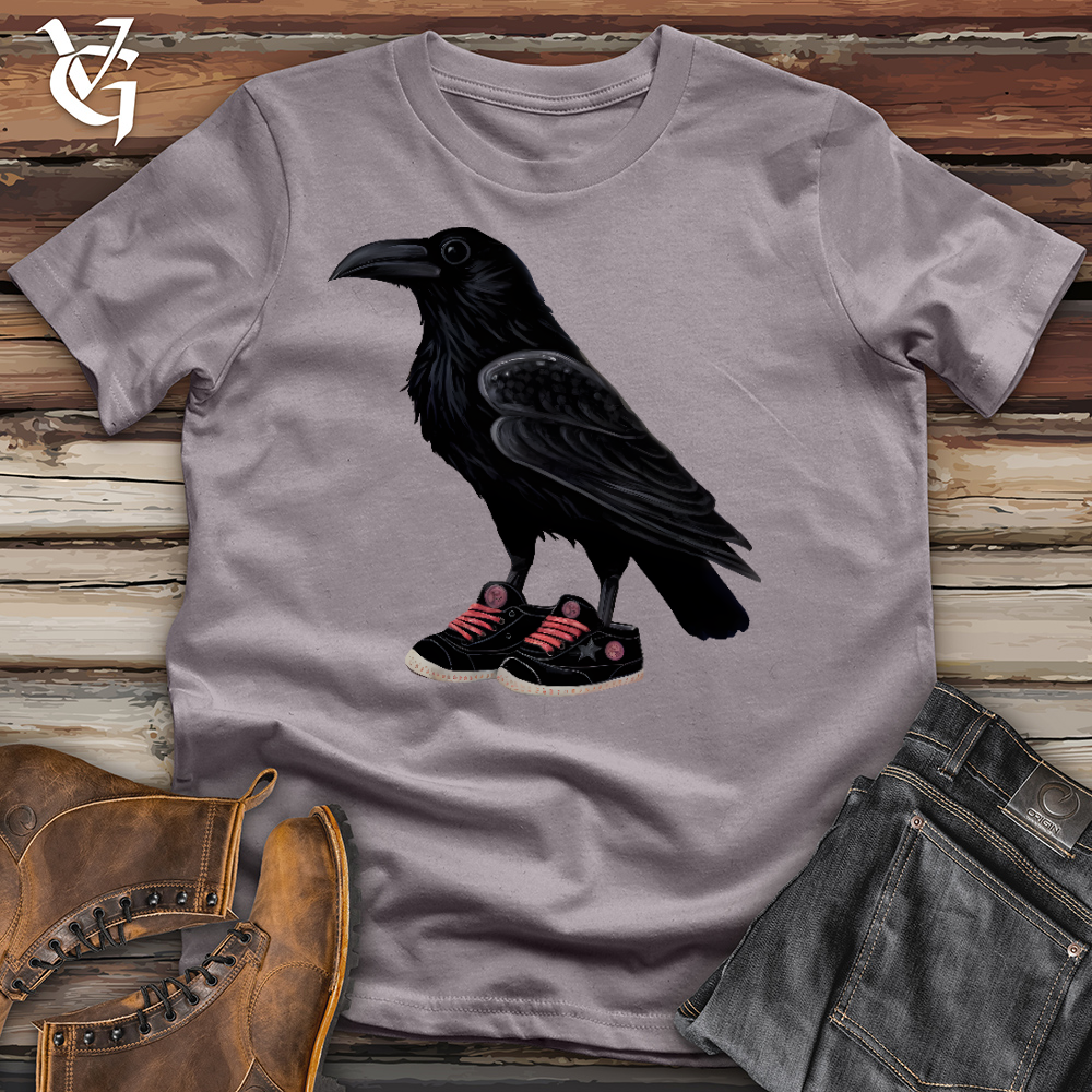 Raven Wearing Sneakers Cotton Tee