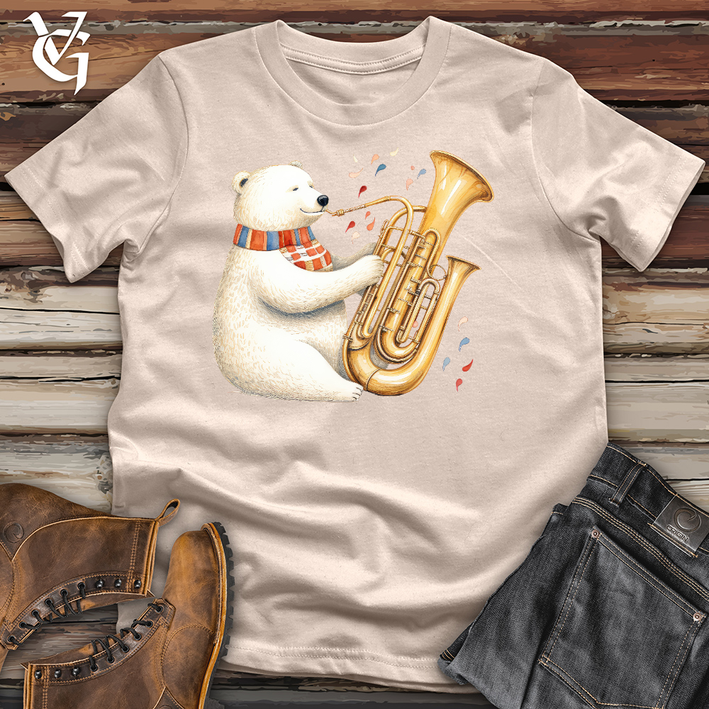Polar Bear Tuba Player Cotton Tee