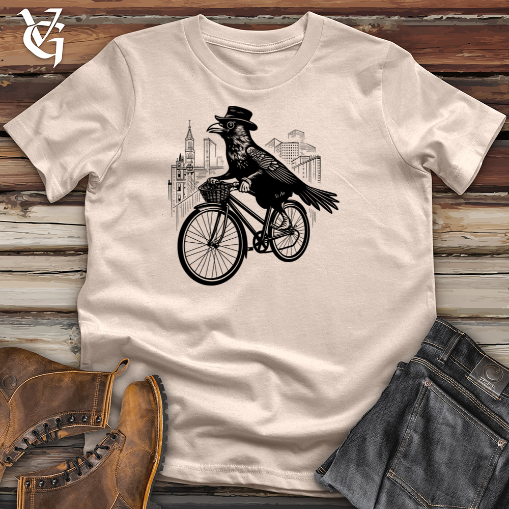 Stylish Raven Pedaler Cotton Tee