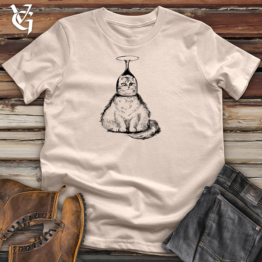 Cat Wine Head Cotton Tee