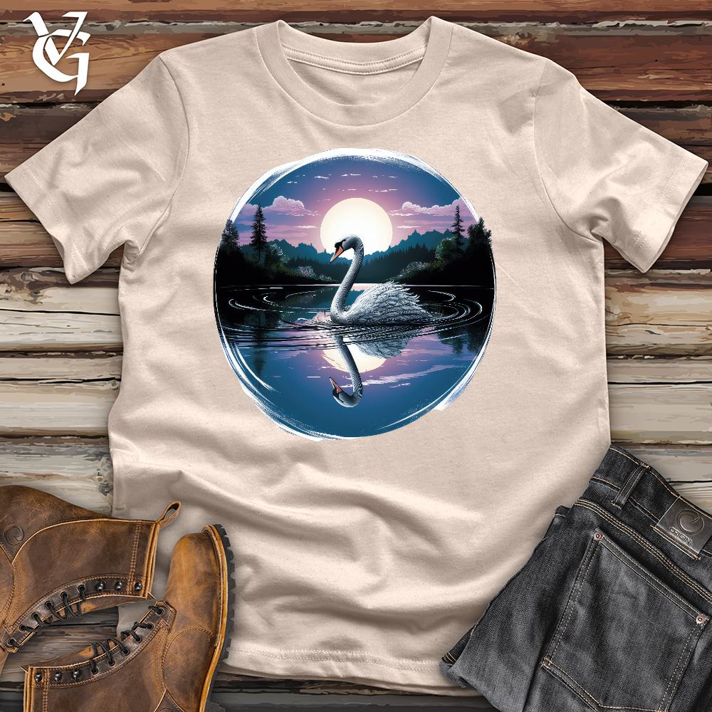 Elegant Swan Cotton Tee