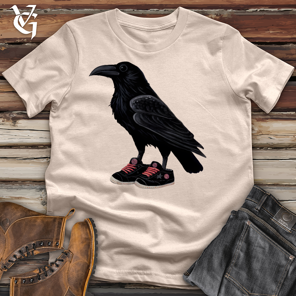 Raven Wearing Sneakers Cotton Tee