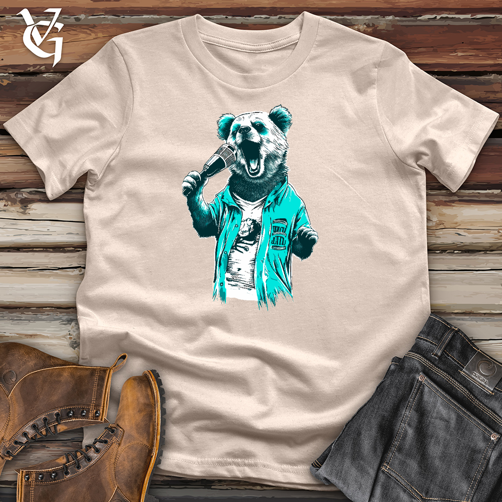 Karaoke Panda Star Cotton Tee