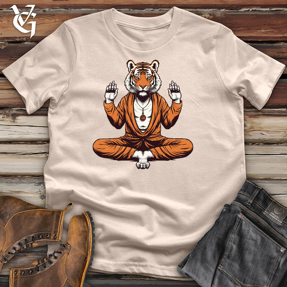 Tiger Doing Yoga Cotton Tee