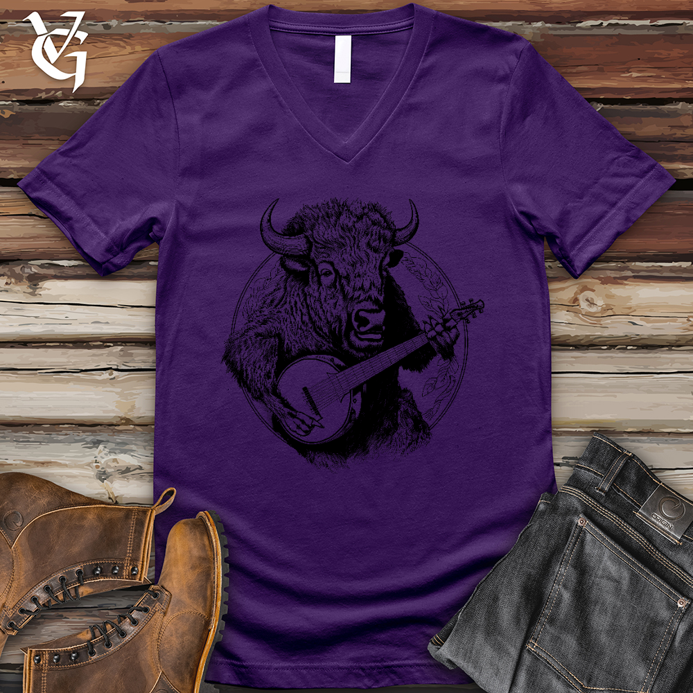 Banjo Bison V-Neck Tee