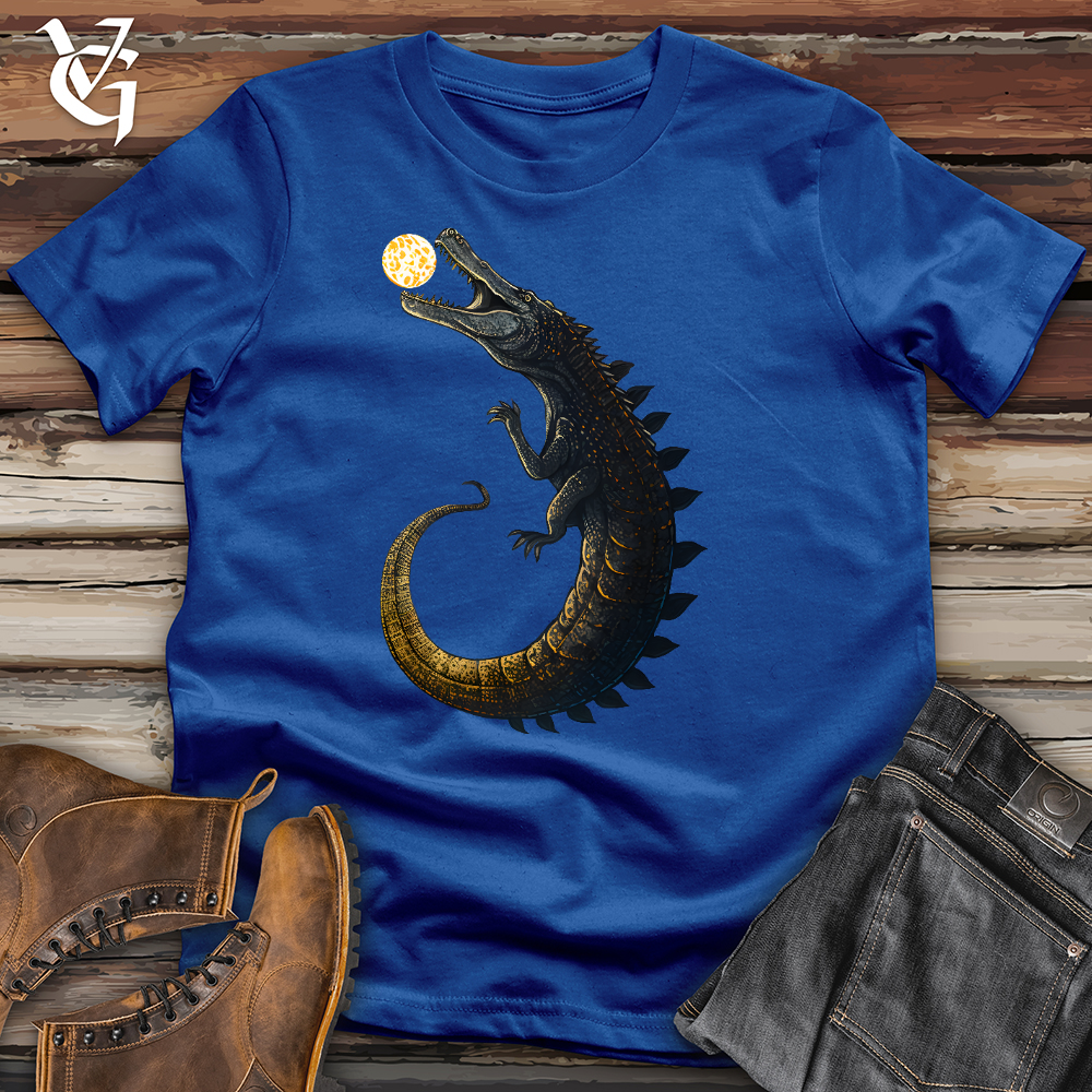 Moon Grabbing Crocodile Cotton Tee