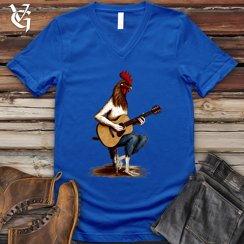 Chicken Guitarist V-Neck Tee