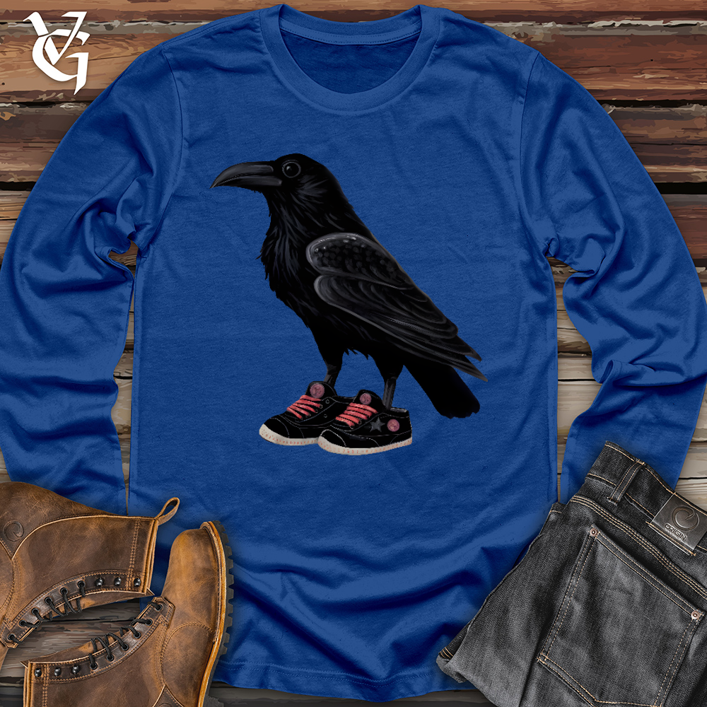 Raven Wearing Sneakers Long Sleeve