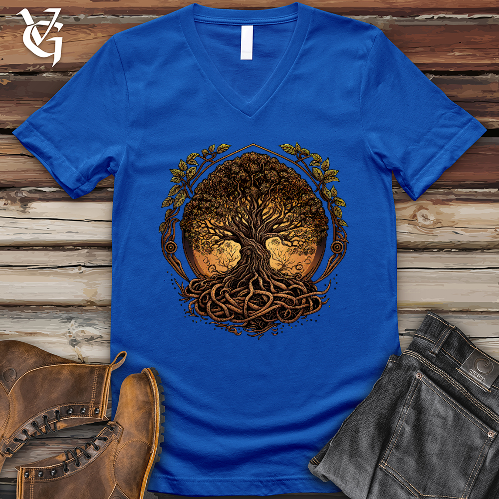 Illuminated Tree V- Neck Tee