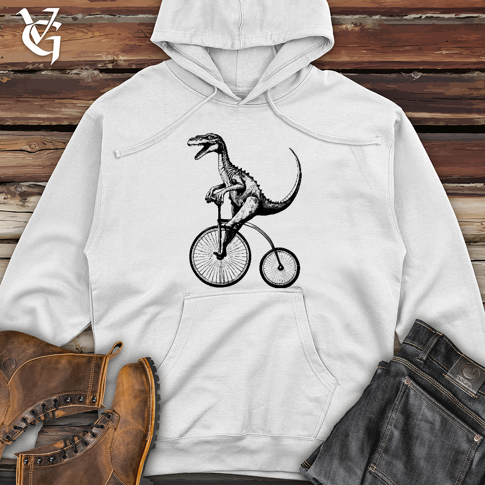 Dinosaur Cyclist Midweight Hooded Sweatshirt