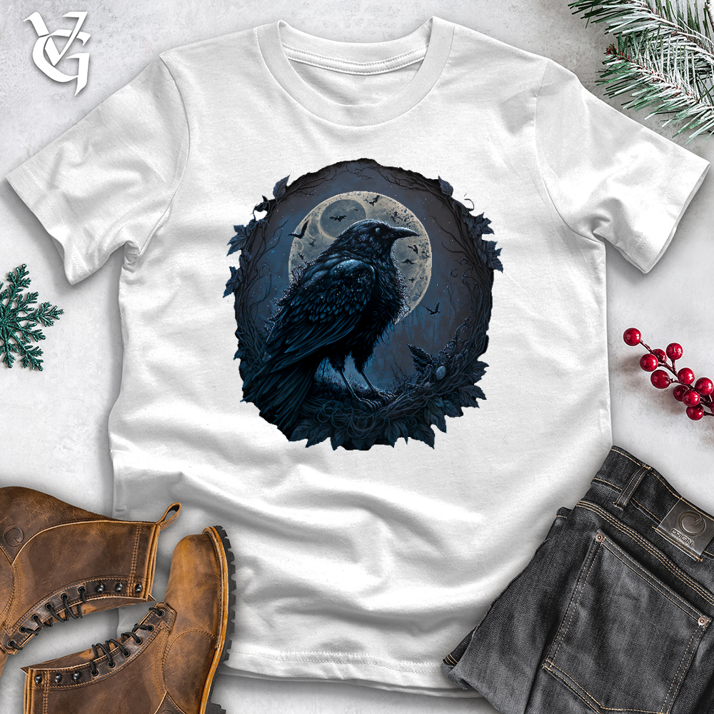 Blue Cosmic Raven Cotton Tee