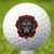 Red Flower Wolf Golf Ball 3 Pack