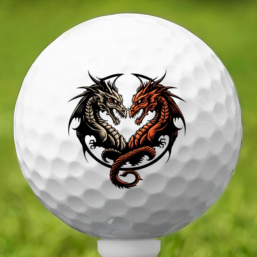 Two Faced Dragon Golf Ball 3 Pack