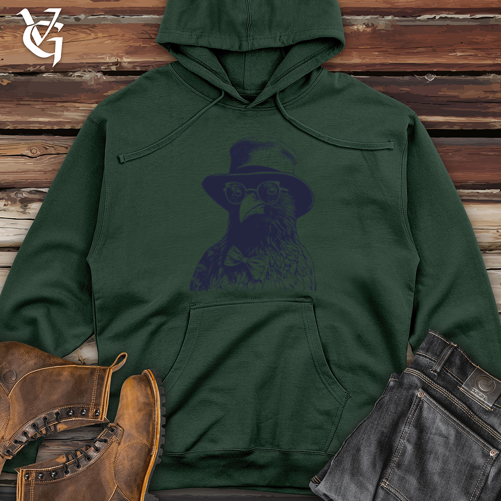 Viking Goods Crow Midnight Companion Midweight Hooded Sweatshirt Alpine Green / L