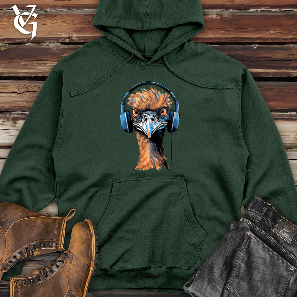 Viking Goods Emu Outback Rhythm Headphone Style Midweight Hooded Sweatshirt Alpine Green / L