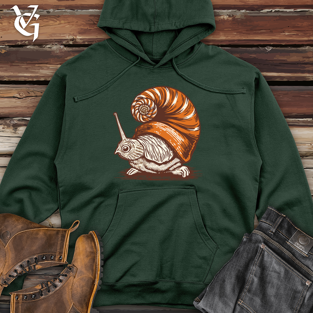 Viking Goods Snail Shell Elegance Midweight Hooded Sweatshirt Alpine Green / L