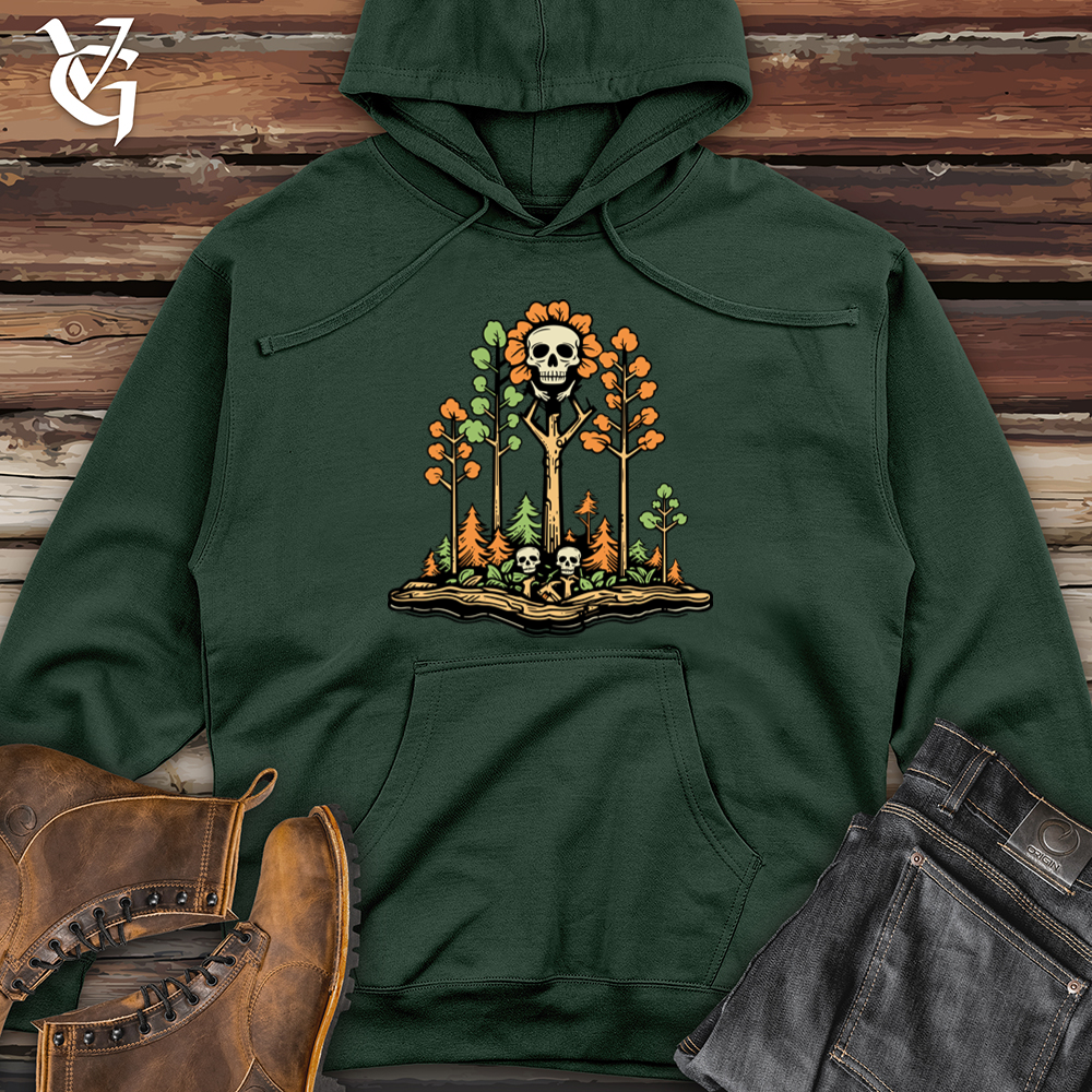 Viking Goods Vibrant Skeletal Grove Midweight Hooded Sweatshirt Alpine Green / L