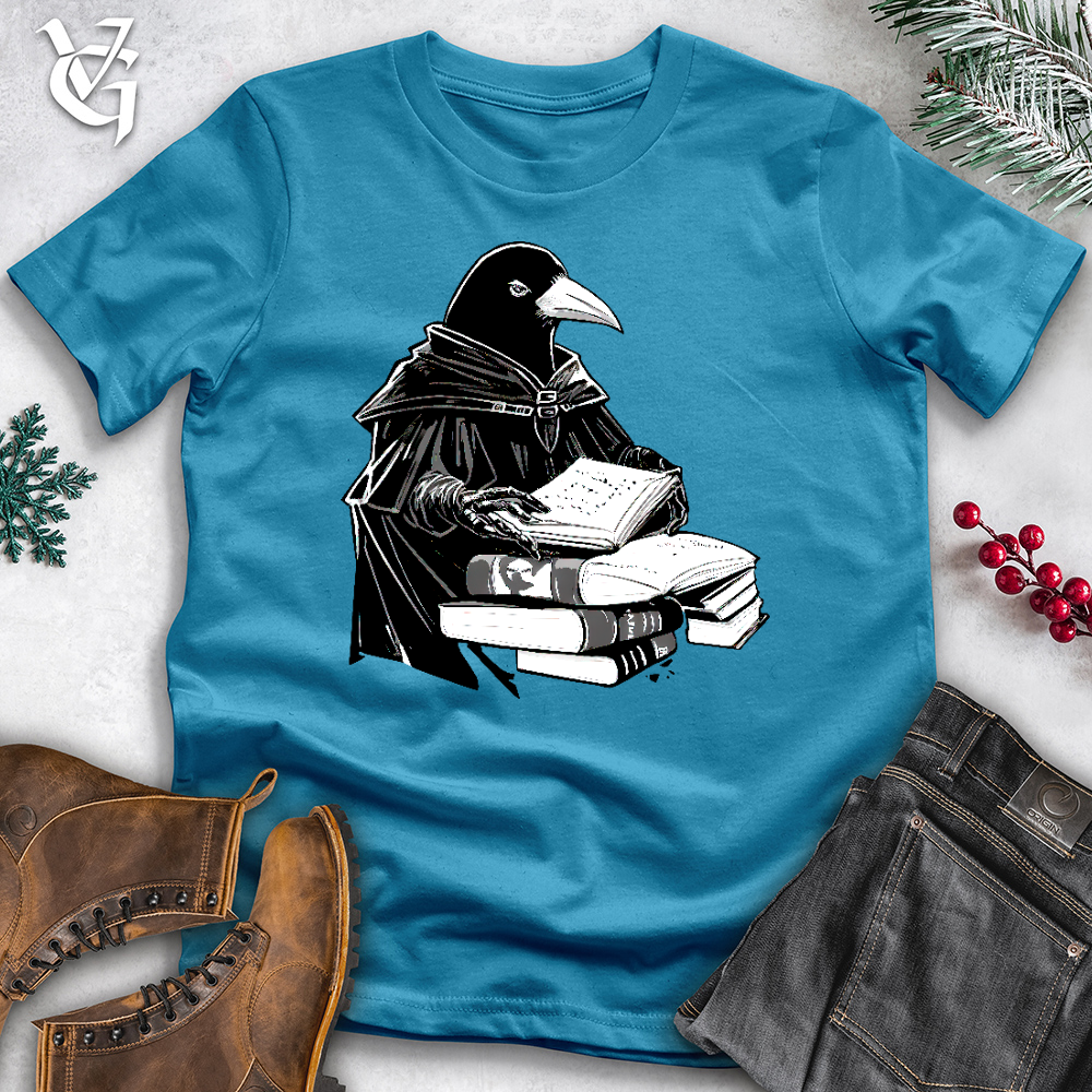 Viking Goods Raven Overlord Cotton Tee Aqua / L