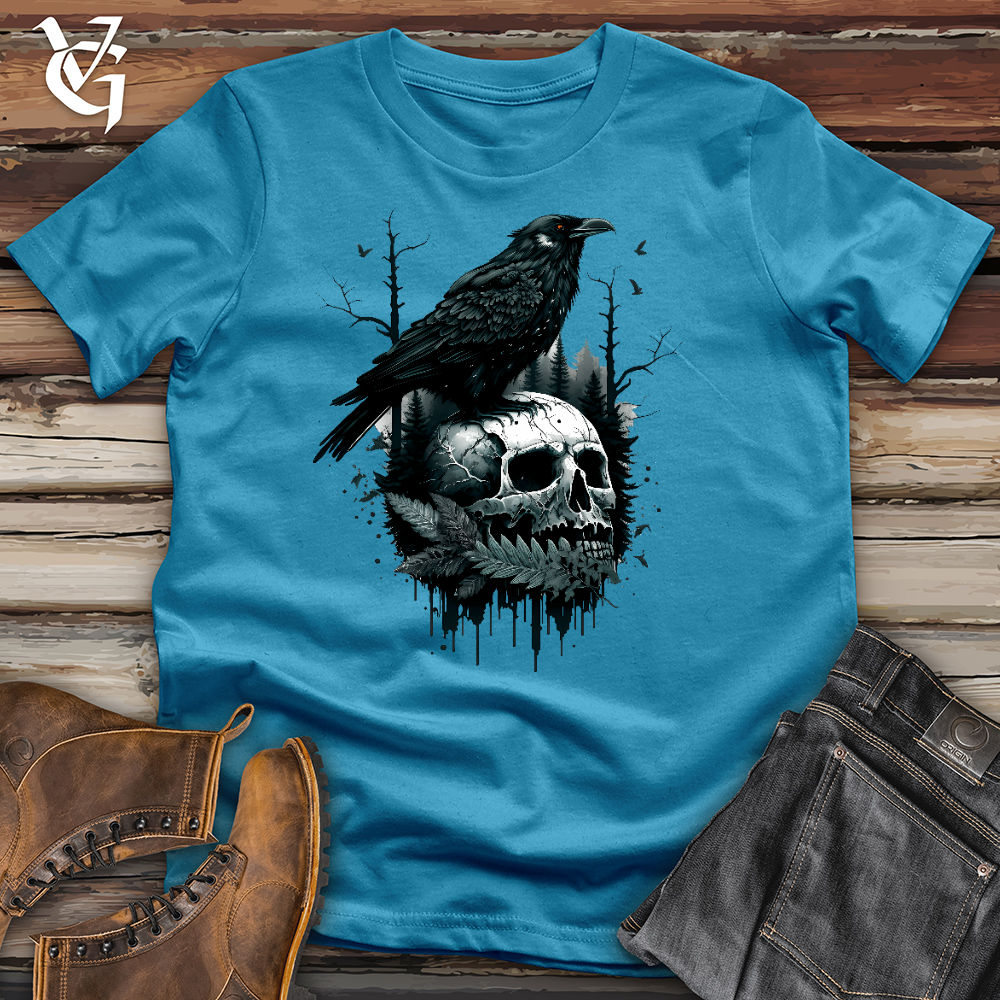 Viking Goods Raven Ringleader Cotton Tee Aqua / L