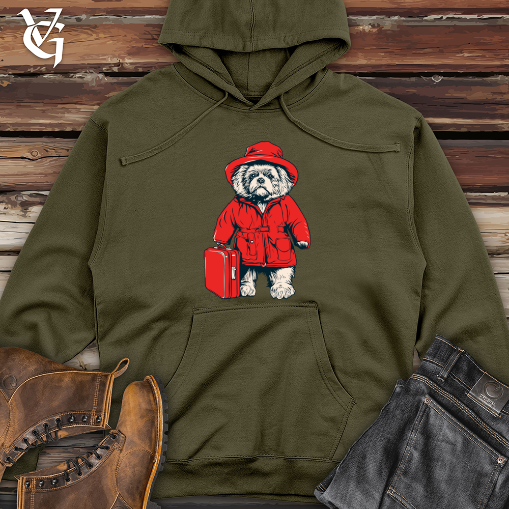 Viking Goods Adventure Bound Pup Midweight Hooded Sweatshirt Army / L