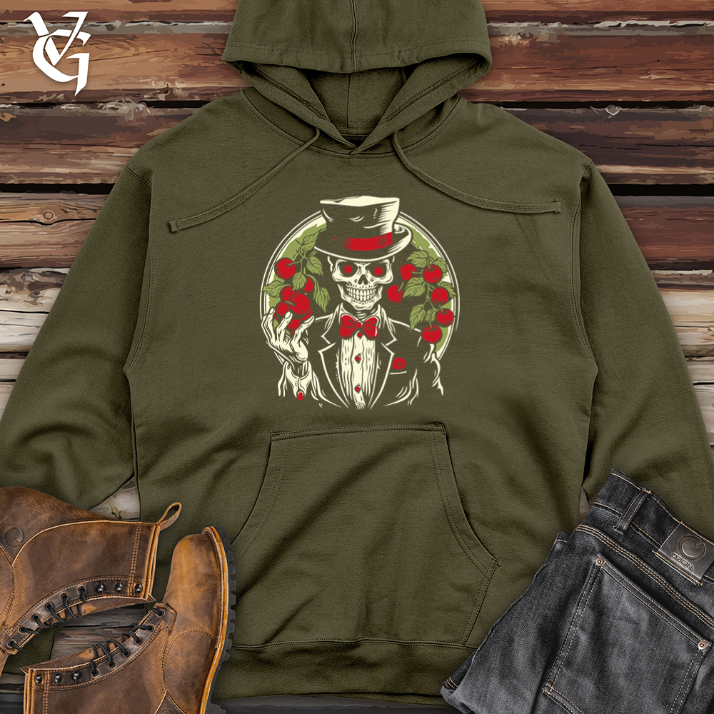Viking Goods Ambitious Cherry Fortune Midweight Hooded Sweatshirt Army / L