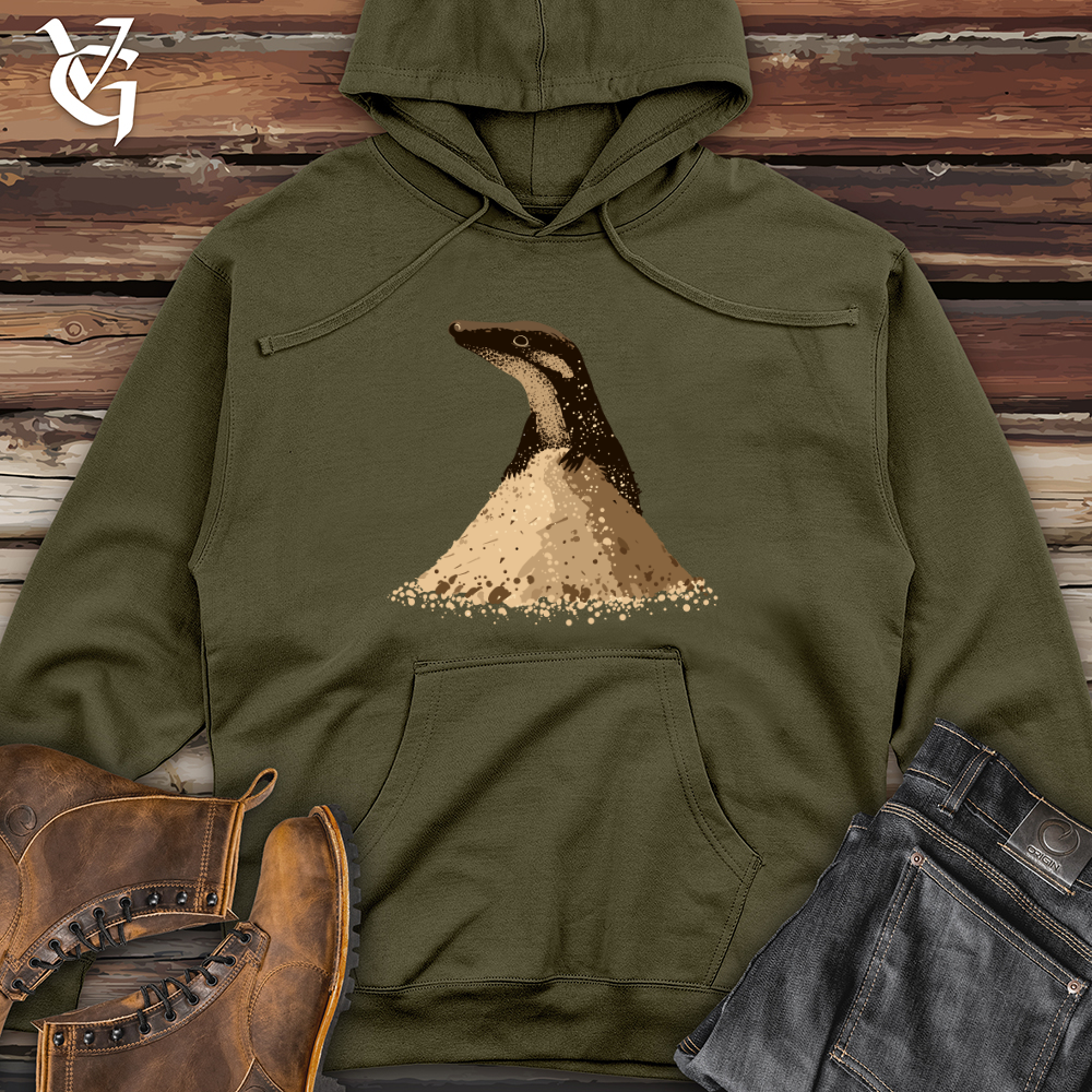 Viking Goods Anteater Sand Eruption Midweight Hooded Sweatshirt Army / L