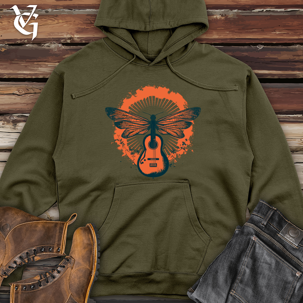 Viking Goods Flyin Strings Groove Midweight Hooded Sweatshirt Army / L