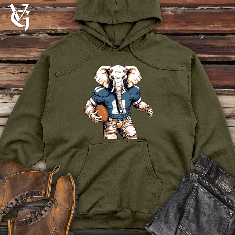 Viking Goods Gridiron Jumbo Midweight Hooded Sweatshirt Army / L