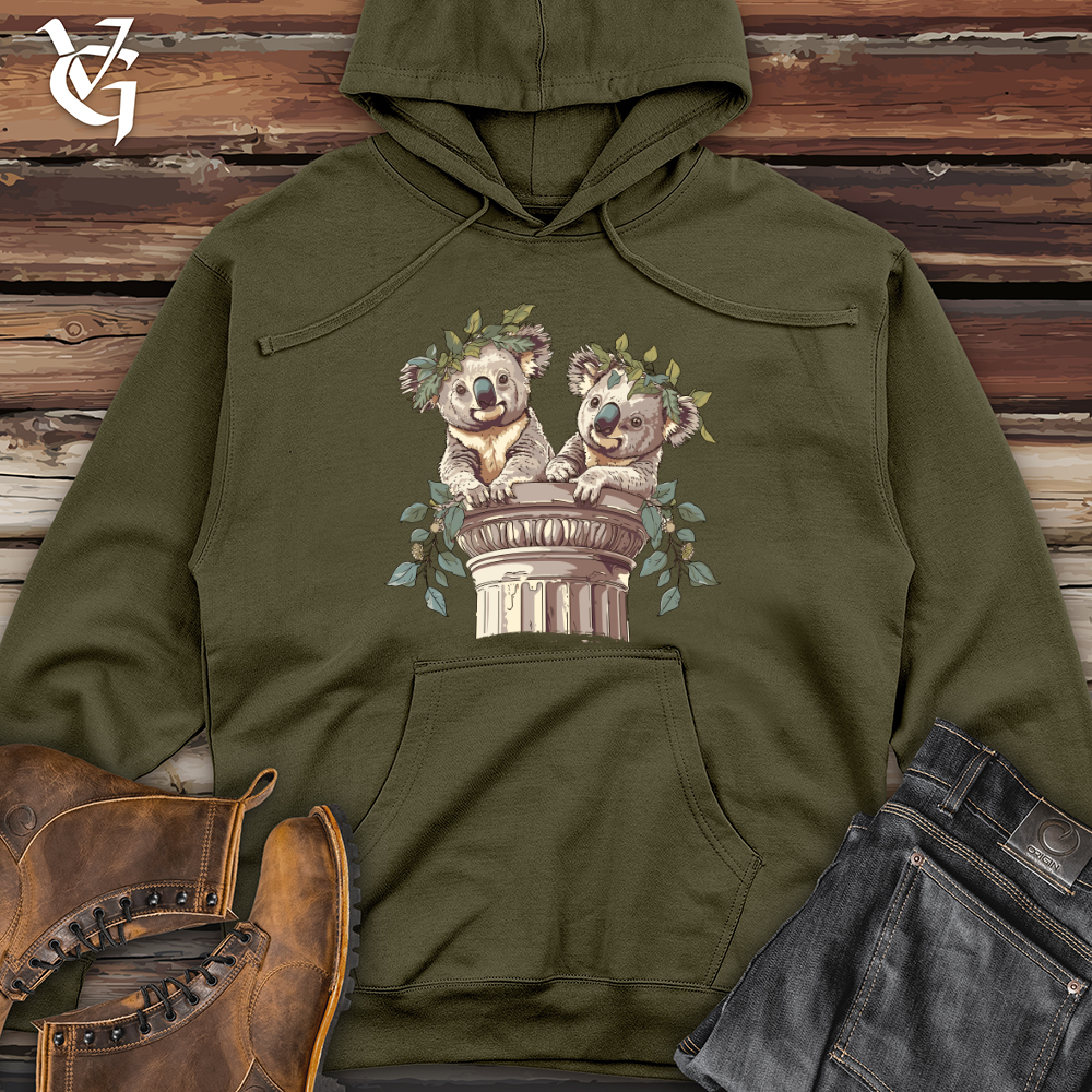 Viking Goods Koala Laurel Twins Midweight Hooded Sweatshirt Army / L