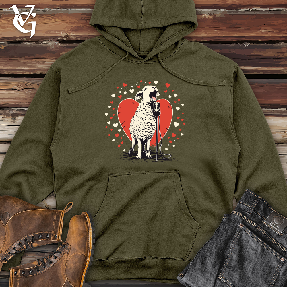 Viking Goods Lamb Love Ballad Midweight Hooded Sweatshirt Army / L