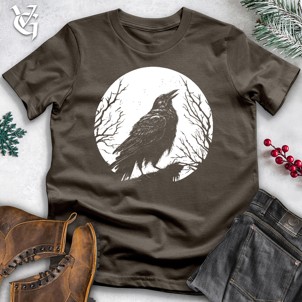 Viking Goods Moon Twinkle Raven Cotton Tee Army / L