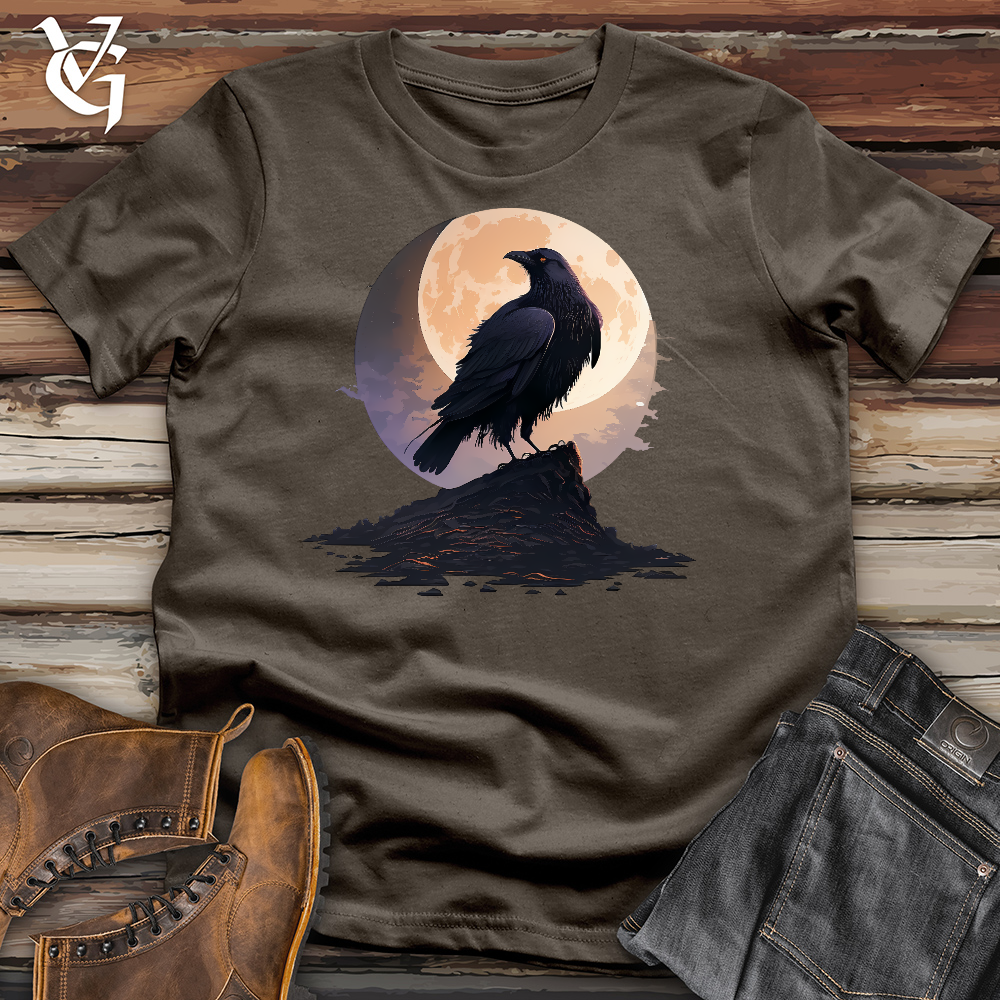 Viking Goods Raven Moon Kisses Cotton Tee Army / L