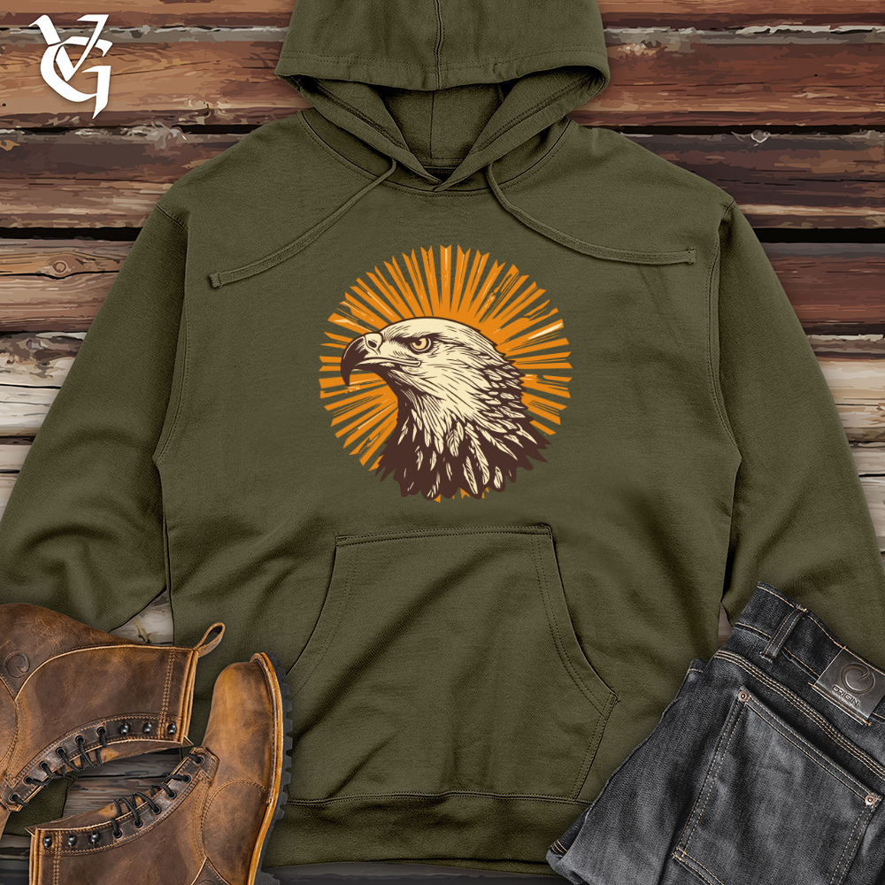 Viking Goods Solar Soaring Eagle Midweight Hooded Sweatshirt Army / L