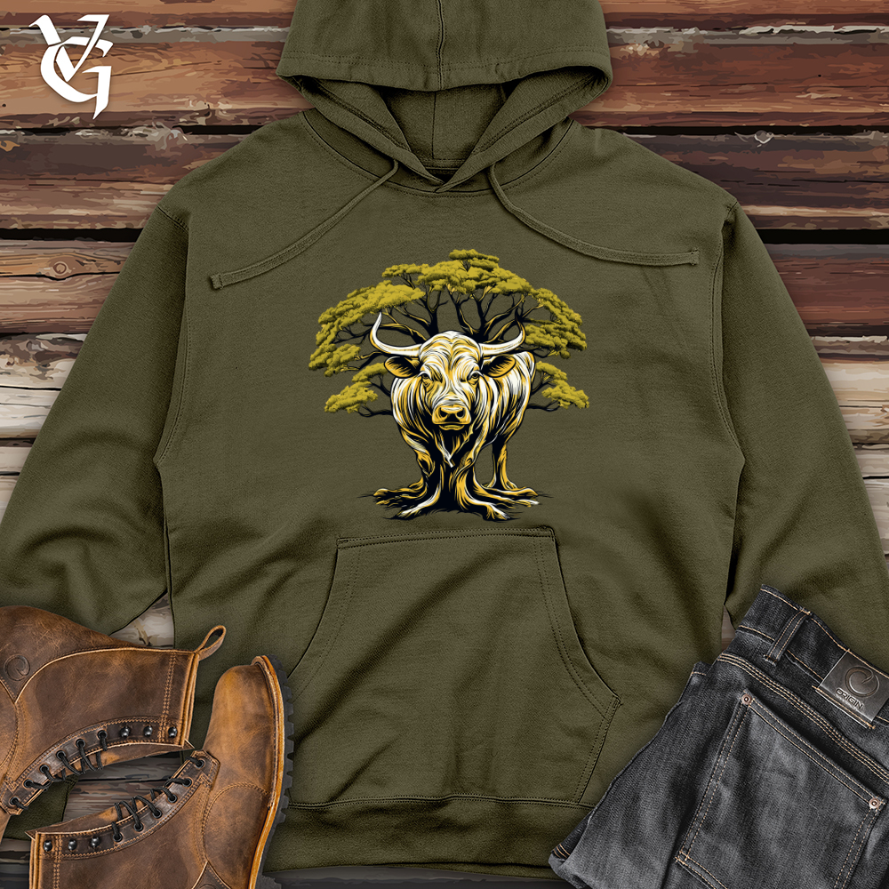 Viking Goods Wildwood Bison Midweight Hooded Sweatshirt Army / L