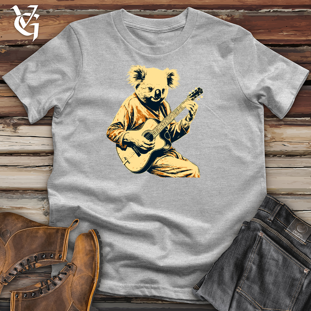 Viking Goods Cool Raccoon Playing Guitar Cotton Tee Ash / L