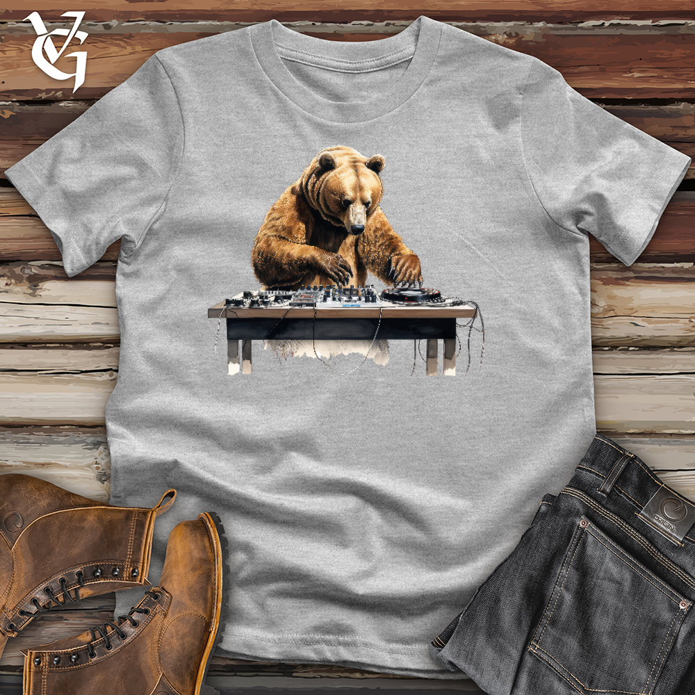 Viking Goods Dj Grizzly Bear Cotton Tee Ash / L