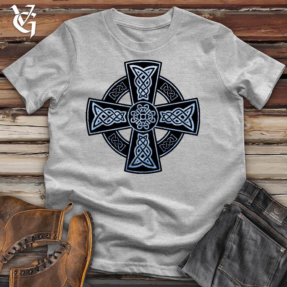 Viking Goods Icy Celtic Cross Cotton Tee Ash / L
