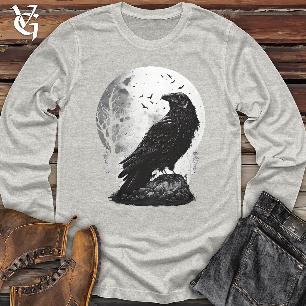 Viking Goods Midnight Raven Perch Long Sleeve Ash / L