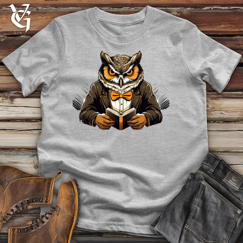 Viking Goods Owl Librarian Official Cotton Tee Ash / L