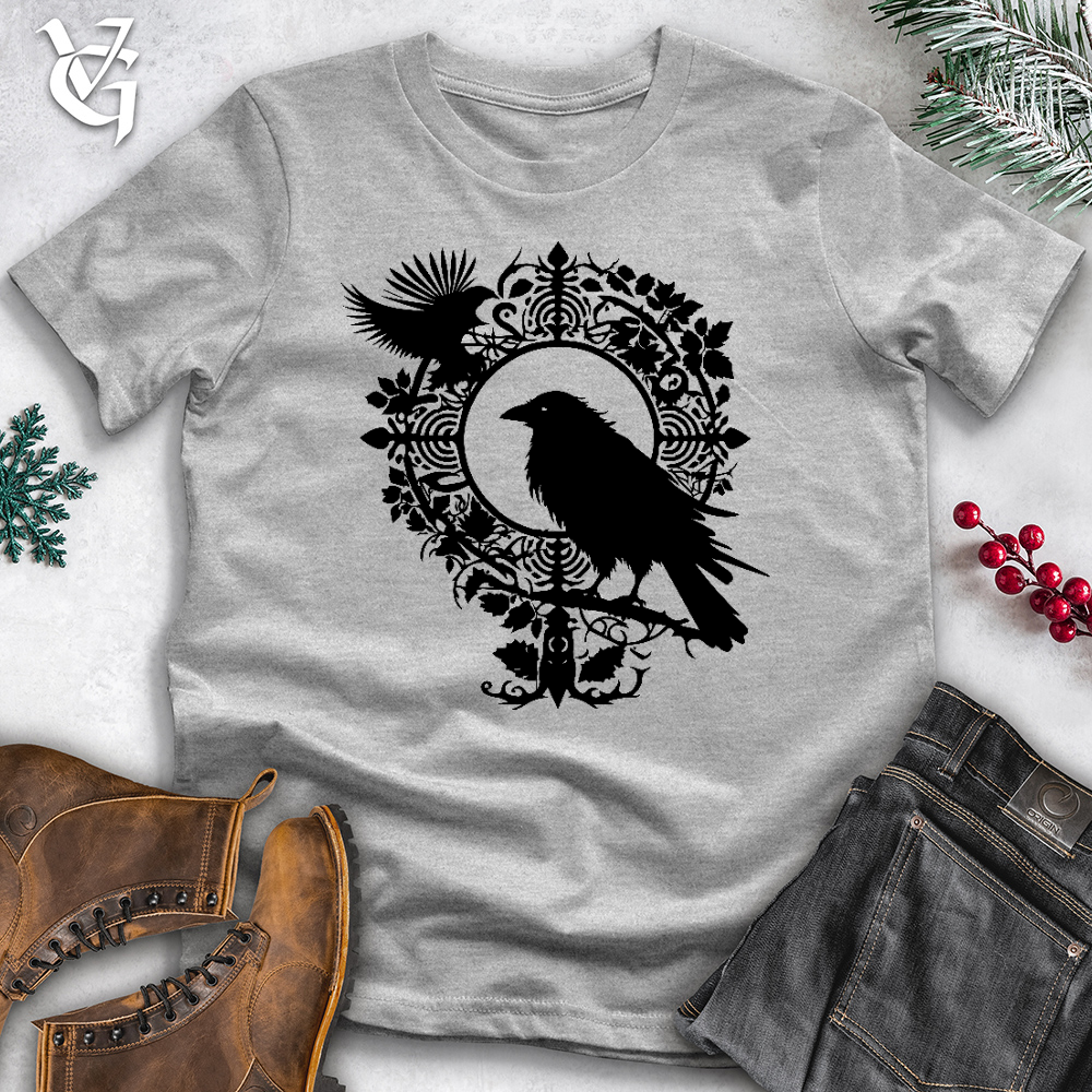 Viking Goods Raven and Vegvisir Cotton Tee Ash / L