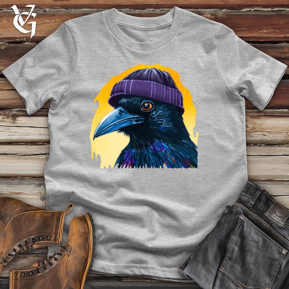 Viking Goods Raven Beanie Cotton Tee Ash / L